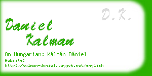 daniel kalman business card